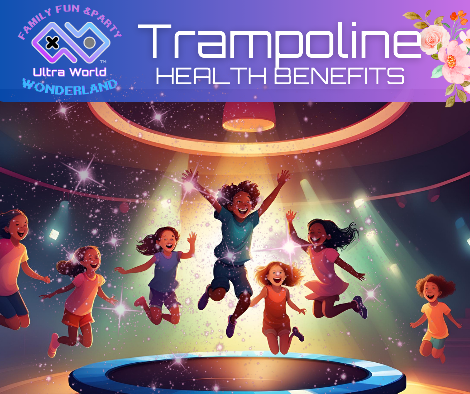 Children enjoying trampoline play at Ultra World