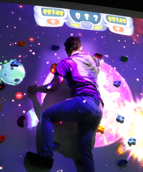 Interactive Rock climbing Wall at Ultra World entertainment centre