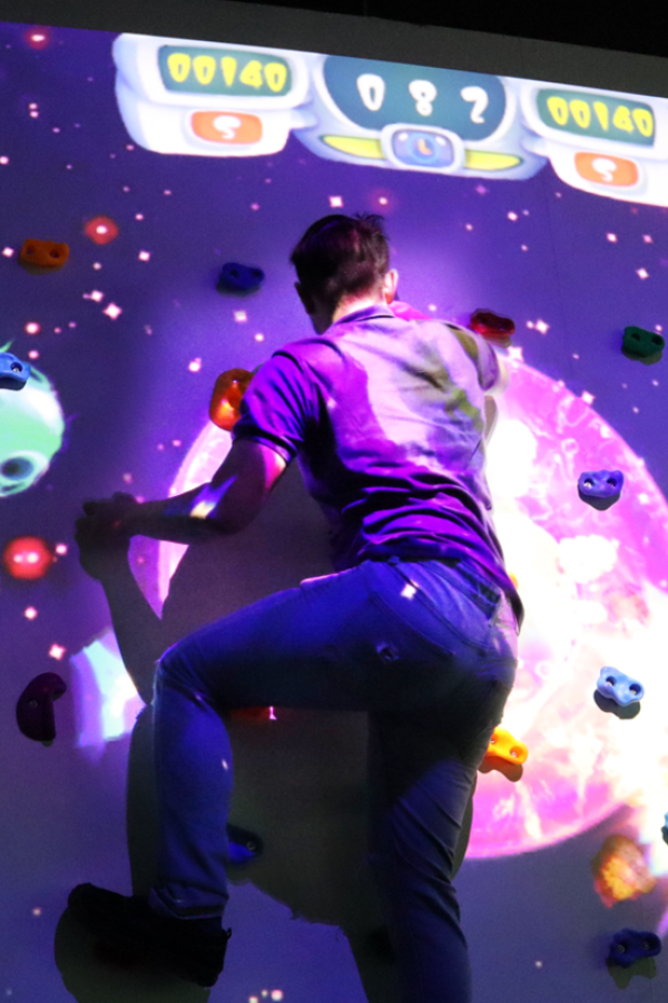 Interactive Rock climbing Wall at Ultra World entertainment centre